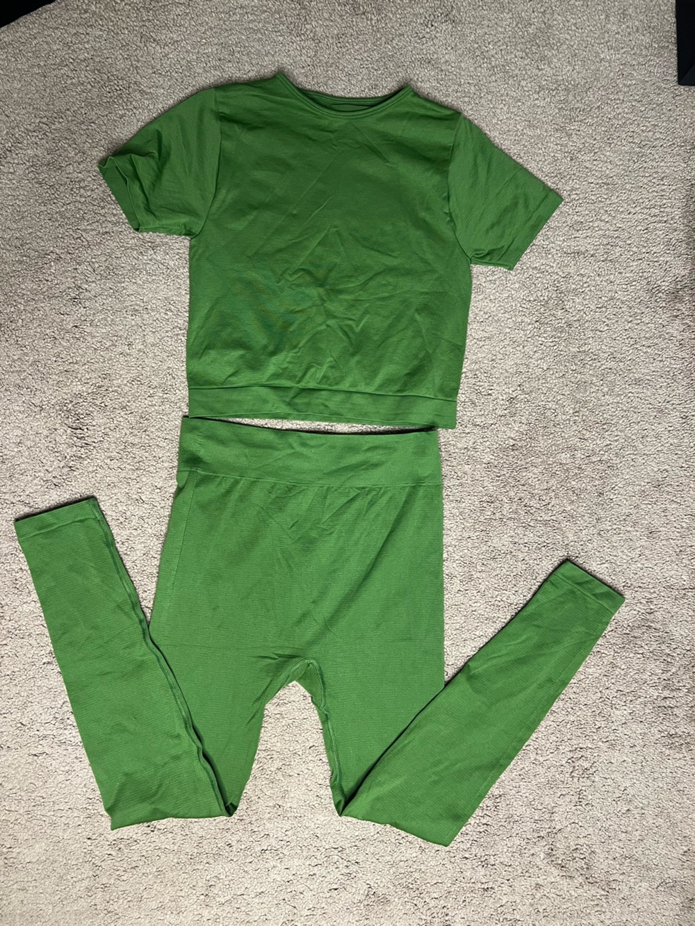 Nasty Gal Two piece workout set in Vibrant Green